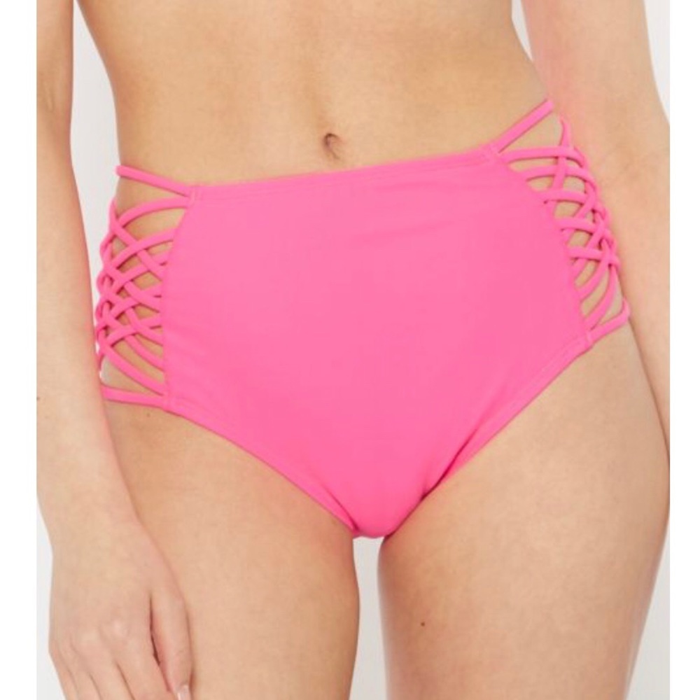 SOLD High Waisted Lattice Bikini Bottoms